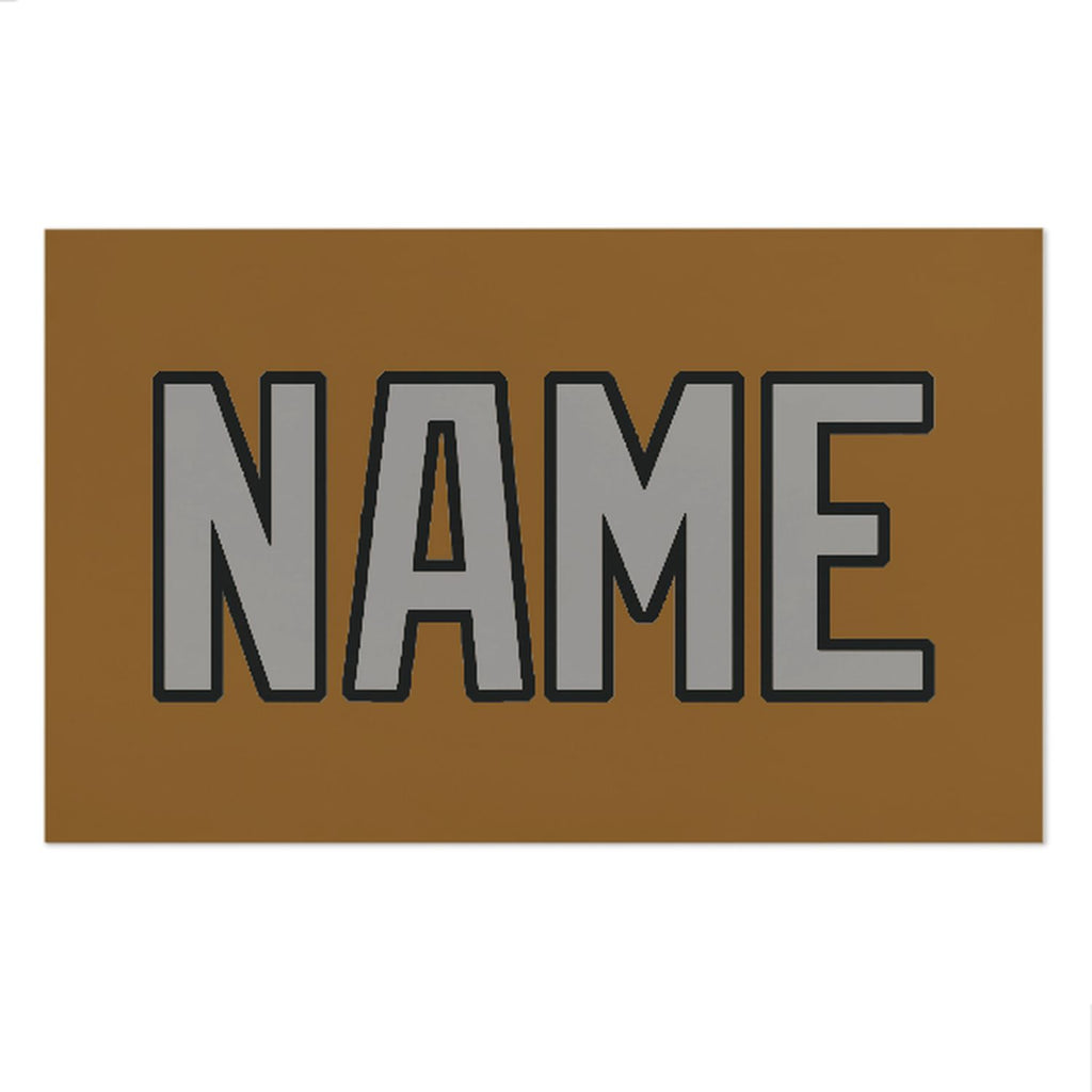 Custom Khaki Gray Beach Towel