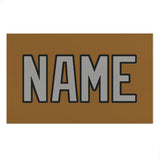 Custom Khaki Gray Beach Towel