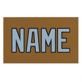 Custom Khaki Light Blue Beach Towel