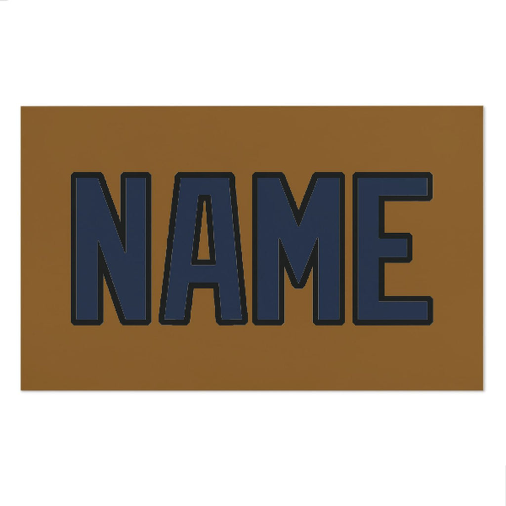Custom Khaki Blue Beach Towel