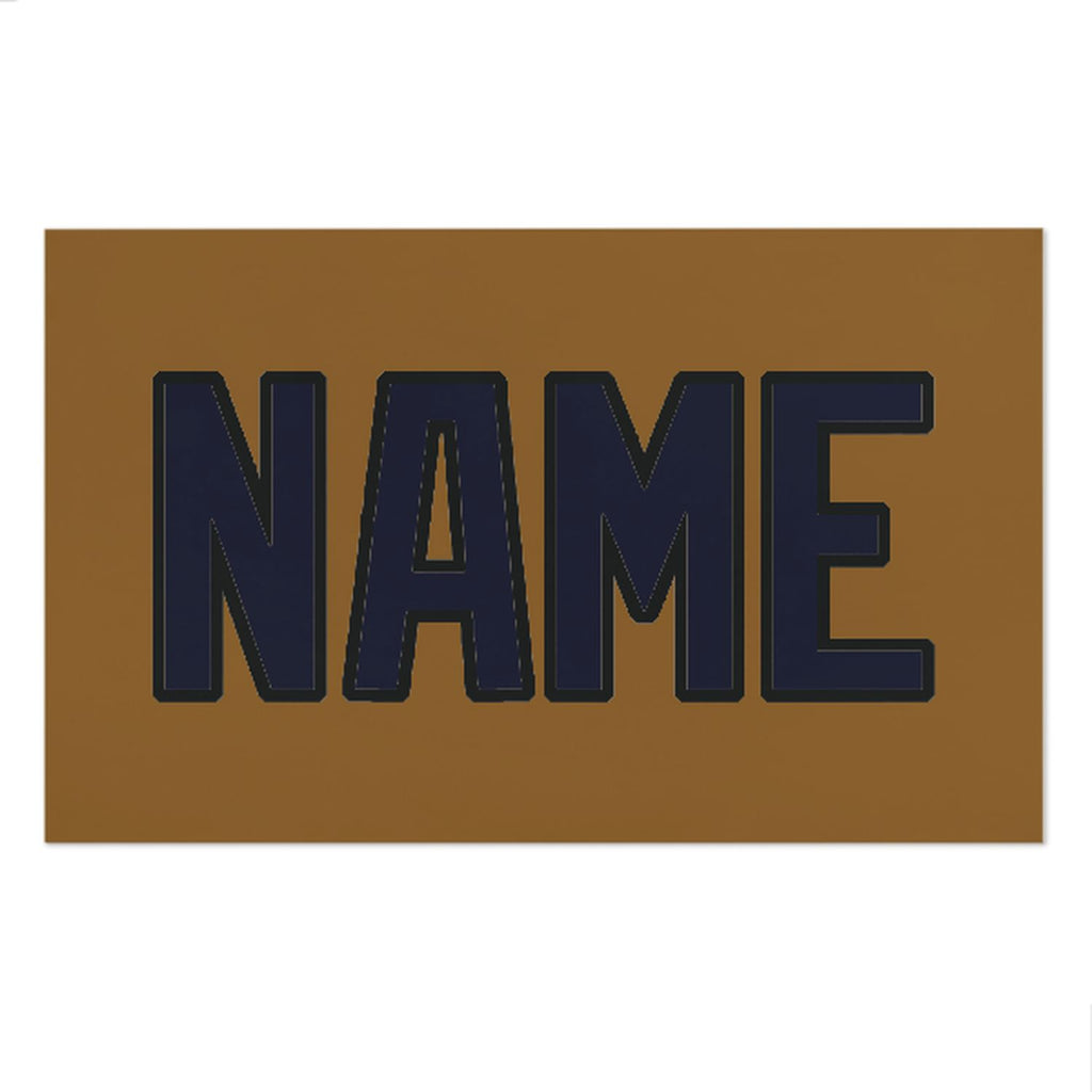 Custom Khaki Navy Beach Towel