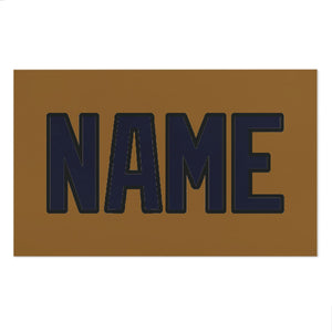 Custom Khaki Navy Beach Towel