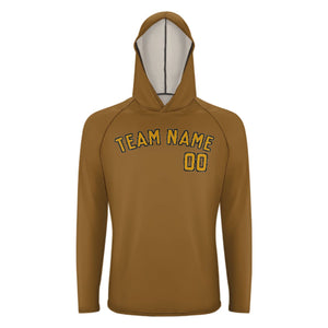 Custom Khaki Yellow UV-Hoodie