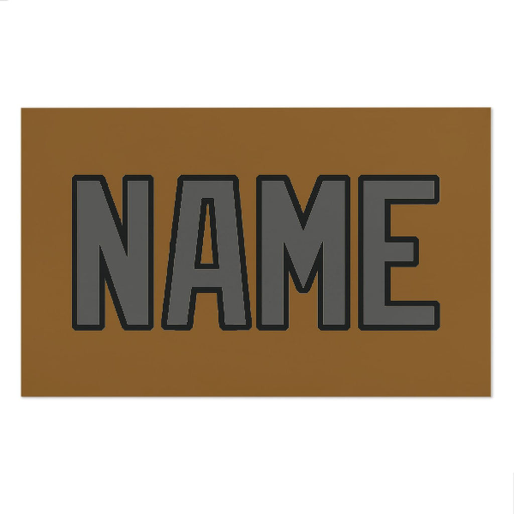 Custom Khaki Dark Grey Beach Towel