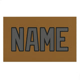 Custom Khaki Dark Grey Beach Towel