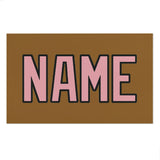 Custom Khaki Light Pink Beach Towel