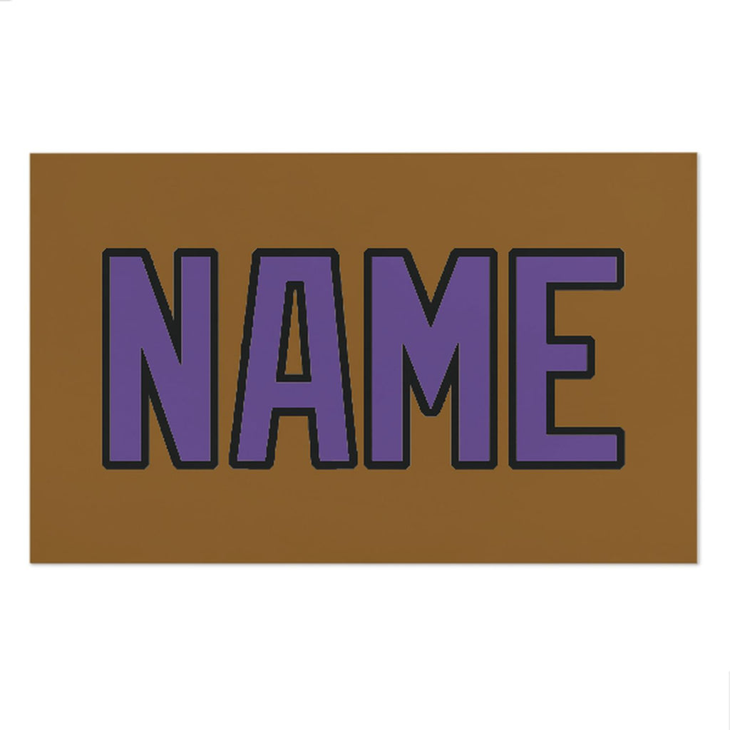 Custom Khaki Light Purple Beach Towel