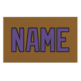 Custom Khaki Light Purple Beach Towel