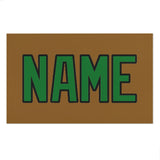 Custom Khaki Emerald Green Beach Towel