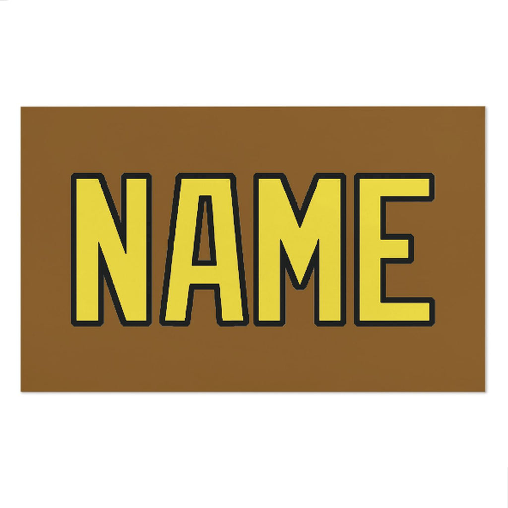 Custom Khaki Light Yellow Beach Towel