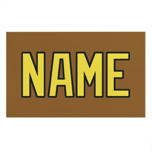 Custom Khaki Light Yellow Beach Towel