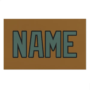 Custom Khaki Blue Green Beach Towel