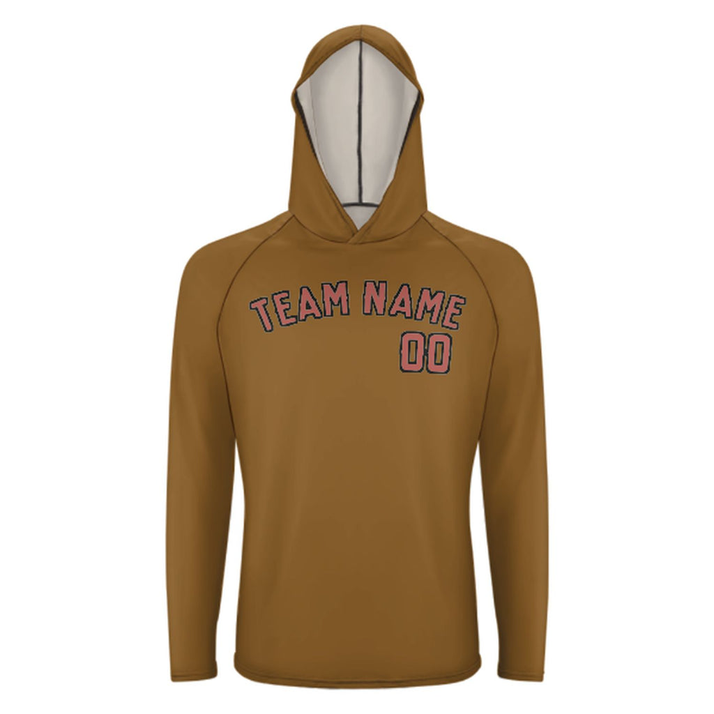 Custom Khaki Copper Rose UV-Hoodie