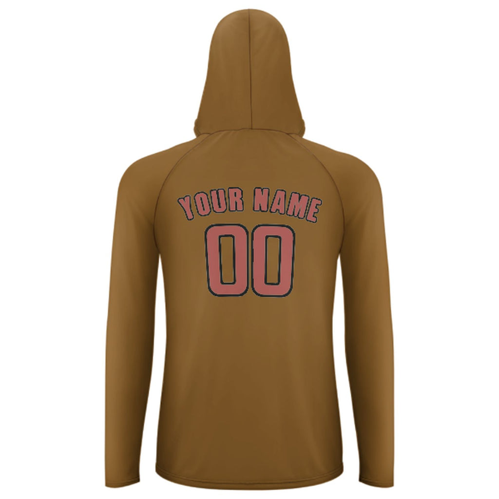 Custom Khaki Copper Rose UV-Hoodie