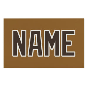 Custom Khaki Brown Beach Towel