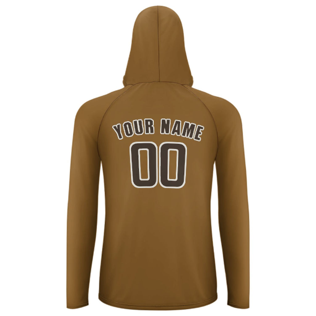 Custom Khaki Brown UV-Hoodie