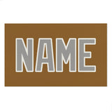 Custom Khaki Gray Beach Towel