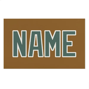 Custom Khaki Blue Green Beach Towel