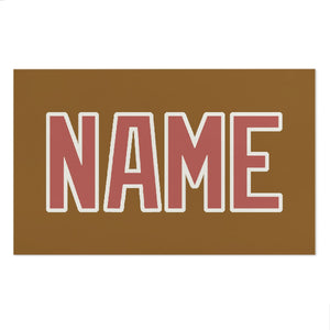 Custom Khaki Copper Rose Beach Towel