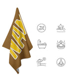 Custom Khaki Gold Beach Towel