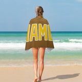 Custom Khaki Gold Beach Towel