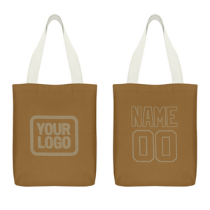 Custom Khaki Khaki Canvas Tote Bag