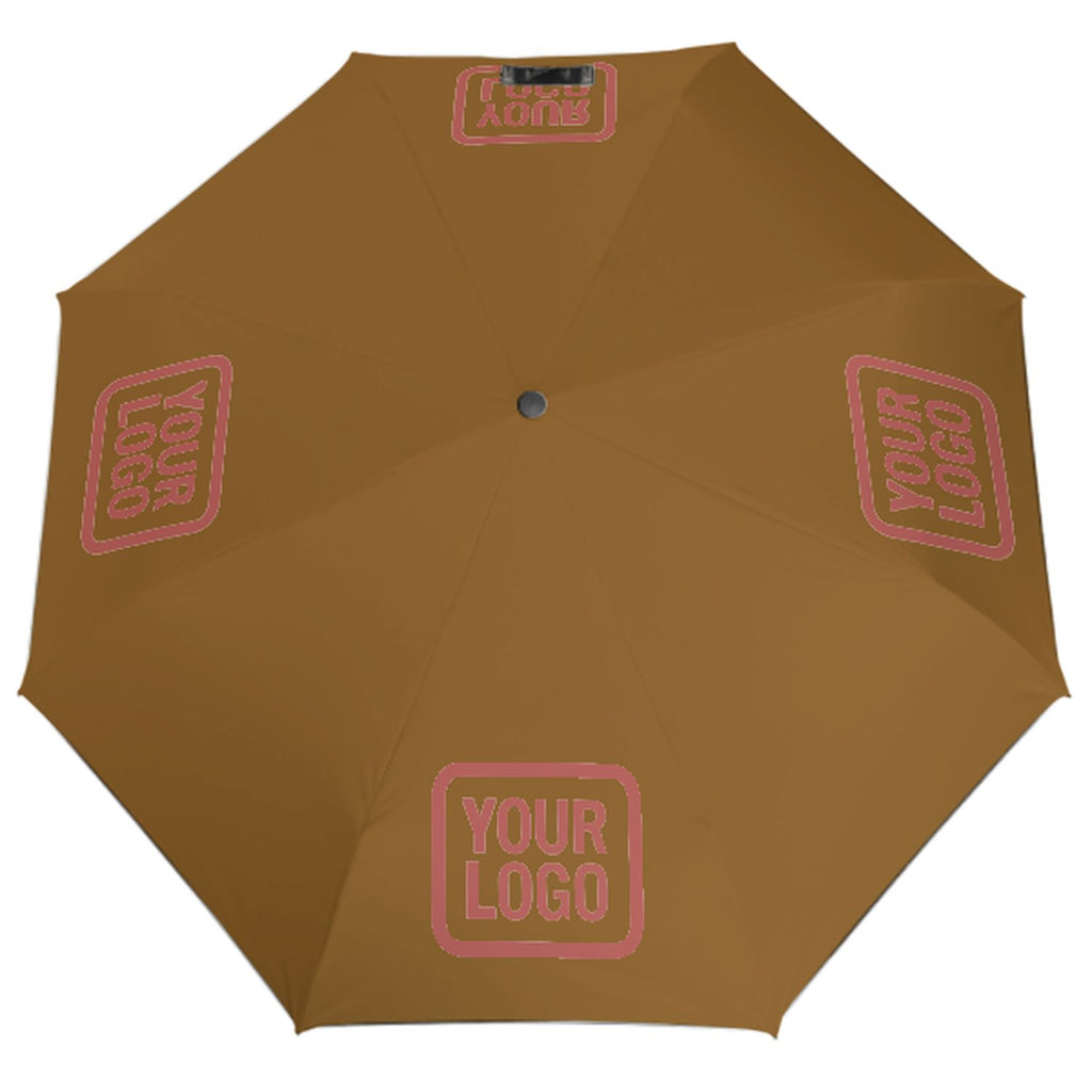 Custom Khaki Copper Rose Automatic Umbrella