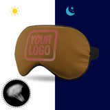 Custom Khaki Copper Rose Sleep Mask