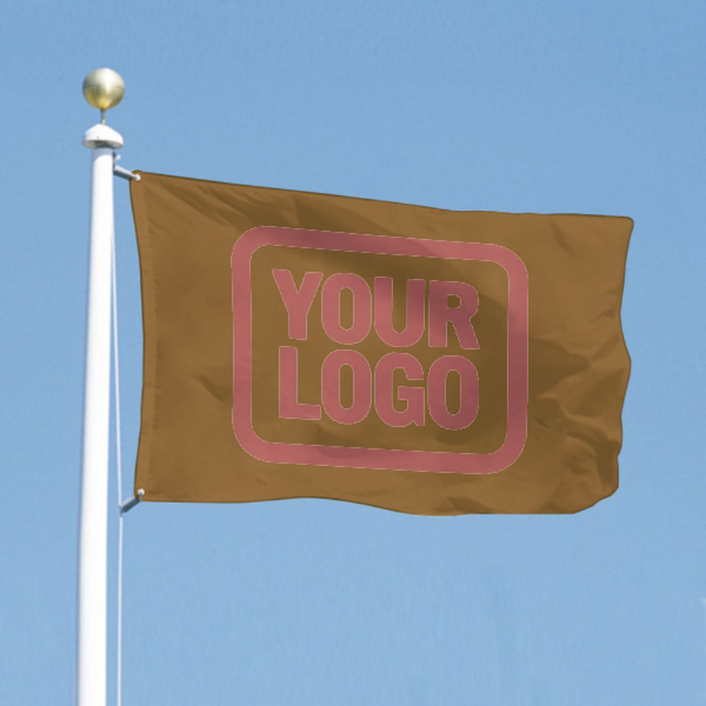 Custom Khaki Copper Rose Flag