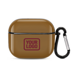 Custom Khaki Crimson Red AirPods Case (3rd Generation)