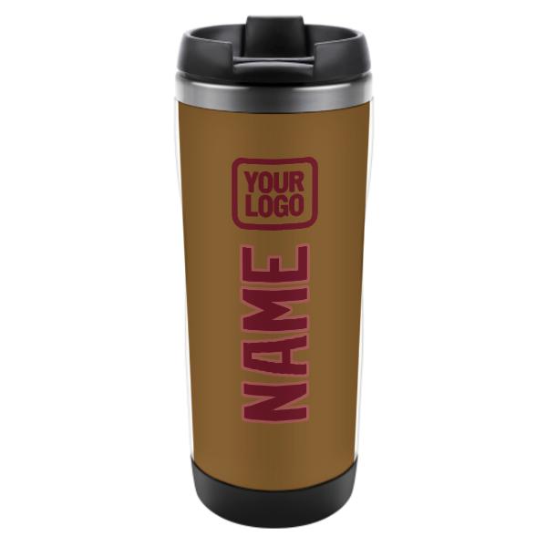 Custom Khaki Crimson Red Stainless Steel Water Cup