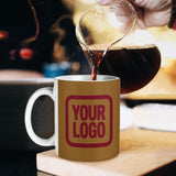 Custom Khaki Crimson Red Mug