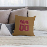 Custom Khaki Crimson Red Pillowcase
