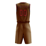 Custom Khaki Copper Rose Basketball Set