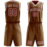 Custom Khaki Copper Rose Basketball Set