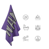 Custom Light Purple Gray Beach Towel