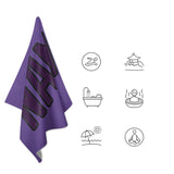 Custom Light Purple Purple Beach Towel