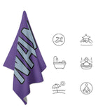 Custom Light Purple Light Blue Beach Towel