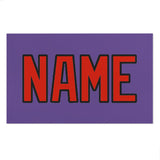 Custom Light Purple Orange Red Beach Towel