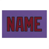Custom Light Purple Crimson Red Beach Towel