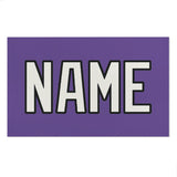 Custom Light Purple White Beach Towel