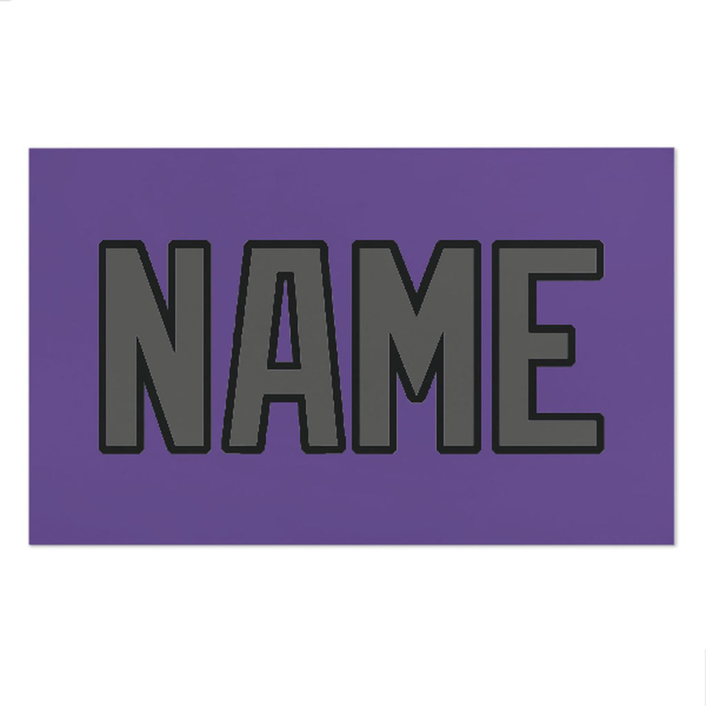 Custom Light Purple Dark Grey Beach Towel