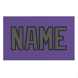 Custom Light Purple Dark Grey Beach Towel