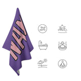 Custom Light Purple Light Pink Beach Towel