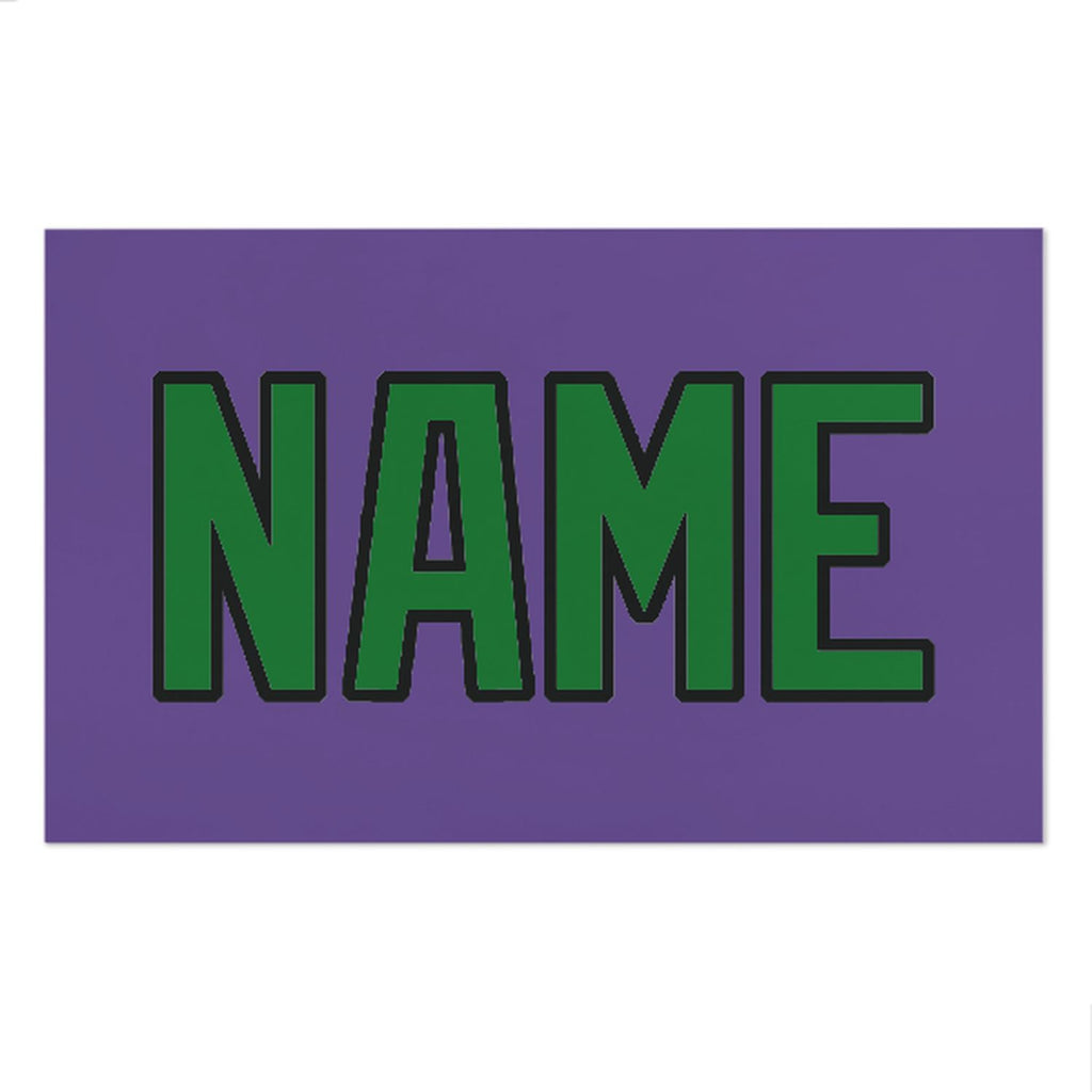 Custom Light Purple Emerald Green Beach Towel