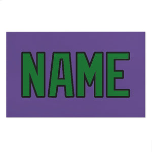 Custom Light Purple Emerald Green Beach Towel