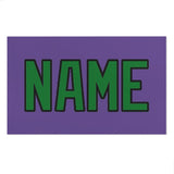 Custom Light Purple Emerald Green Beach Towel