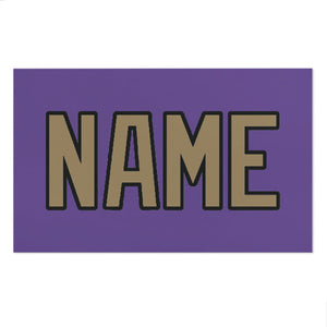 Custom Light Purple Light Khaki Beach Towel