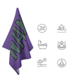 Custom Light Purple Blue Green Beach Towel