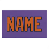 Custom Light Purple Orange Beach Towel